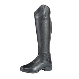 Moretta Gianna Leather Riding Boots Black Women's 8 Wide New in Box